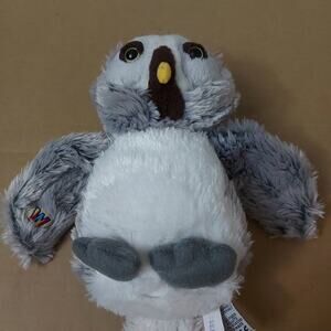 GANZ Webkinz Gray/White Owl Plush Halloween Toy Cosplay Stuffed Animal Fall Gift